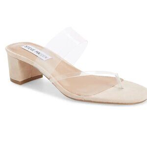 Steve Madden Ronan Slide Sandal Cream - Size 10